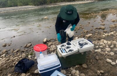 Se realizó muestreo participativo en respuesta a la contaminación del Río Tambo