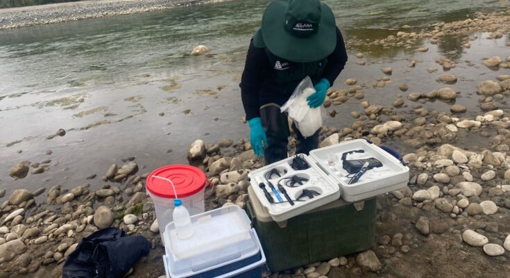 Se realizó muestreo participativo en respuesta a la contaminación del Río Tambo